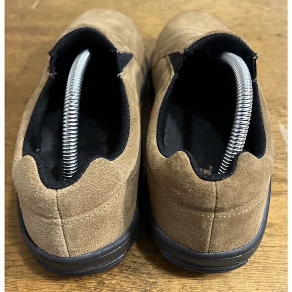 EUC Men’s 10 W Brazos Workforce Slip On Leather Steel Toe Work Shoes - Picture 3 of 5